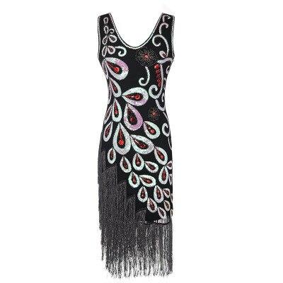 Kleid im Stil der 1920er Jahre in Schwarz