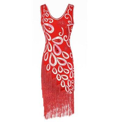 Kleid im Stil der 20er Jahre in Rot