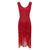 Vintage 1920er Jahre Kleid Rot