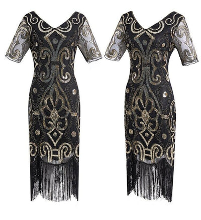 1920er-Jahre-Kleid aus Goldspitze