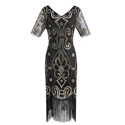 1920er-Jahre-Kleid aus Goldspitze