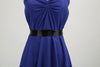 Marineblaues Vintage-Kleid
