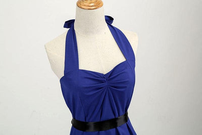 Marineblaues Vintage-Kleid