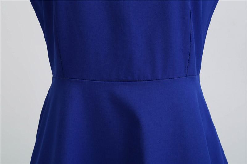 Blaues Vintage-Spitzenkleid