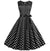 Vintage Schwarzes Polka Dot Spitzenkleid