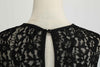 Vintage Schwarzes Polka Dot Spitzenkleid