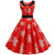 Schneeflocken-Vintage-Kleid