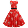 Schneeflocken-Vintage-Kleid
