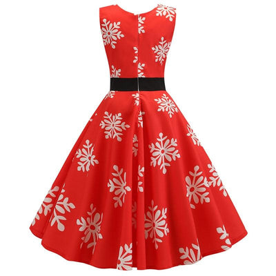 Schneeflocken-Vintage-Kleid