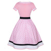 60er Jahre Kleid Rosa