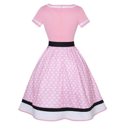 60er Jahre Kleid Rosa