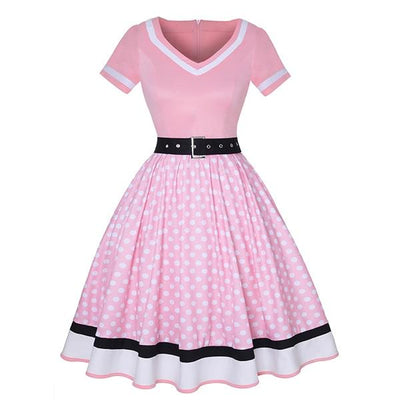 60er Jahre Kleid Rosa