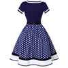 60er Jahre Kleid Blau