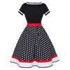 Schwarzes 60er-Jahre-Kleid