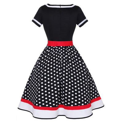 Schwarzes 60er-Jahre-Kleid