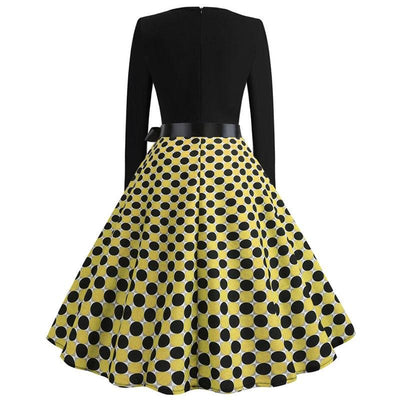 Gelbes Vintage-Kleid