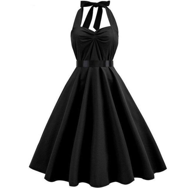 Vintage schwarzes Kleid