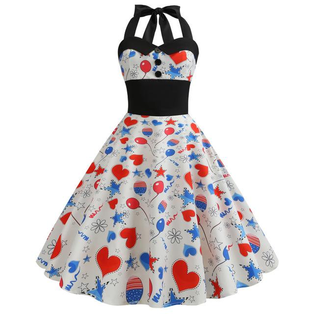 Vintage Pin-Up-Partykleid