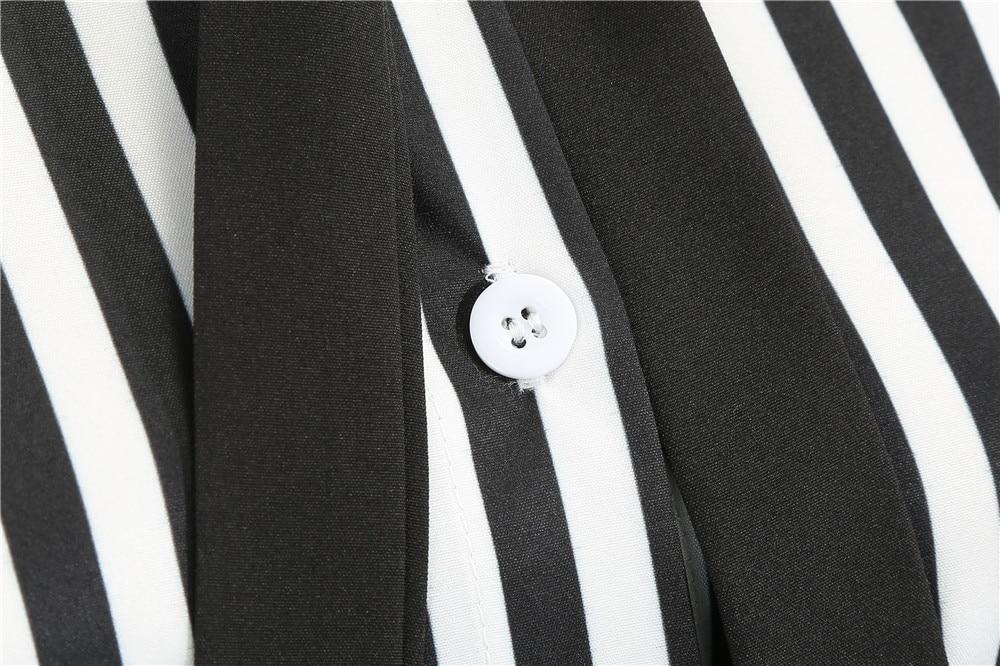 Vintage Retro Schwarz-Weiß-Kleid