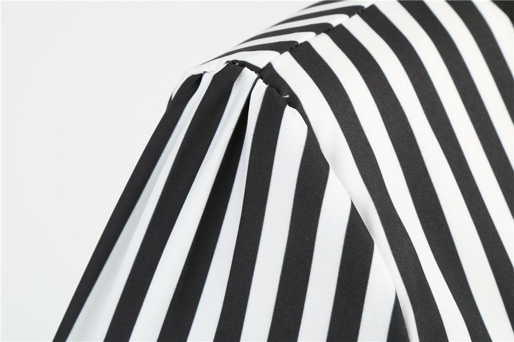 Vintage Retro Schwarz-Weiß-Kleid