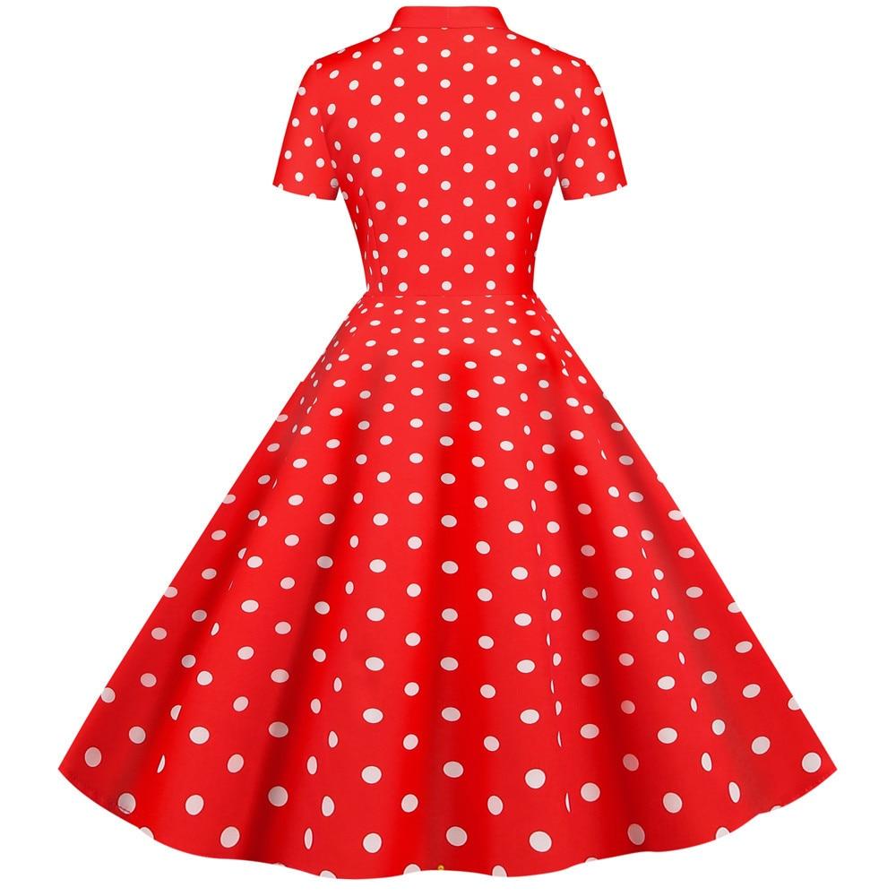 Rotes Retro-Vintage-Kleid