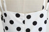 Weiß gepunktetes Rockabilly-Vintage-Kleid