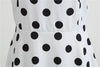 Weiß gepunktetes Rockabilly-Vintage-Kleid