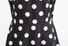 Vintage Rockabilly Kleid Schwarz Weiß Punkte