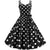 Vintage Rockabilly Kleid Schwarz Weiß Punkte