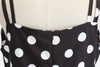 Vintage Rockabilly Kleid Schwarz Weiß Punkte
