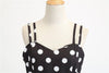 Vintage Rockabilly Kleid Schwarz Weiß Punkte