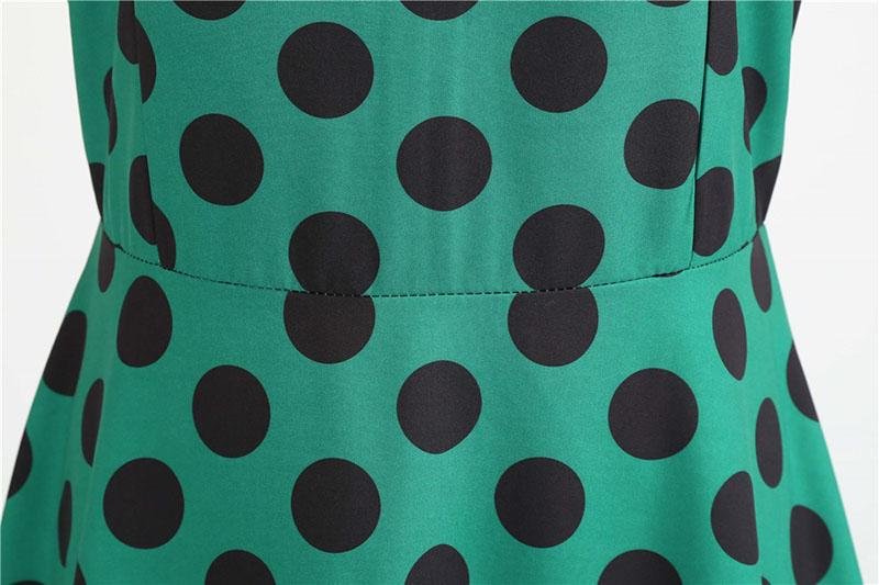 Vintage Rockabilly Kleid Grüne Erbsen