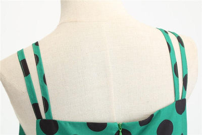 Vintage Rockabilly Kleid Grüne Erbsen