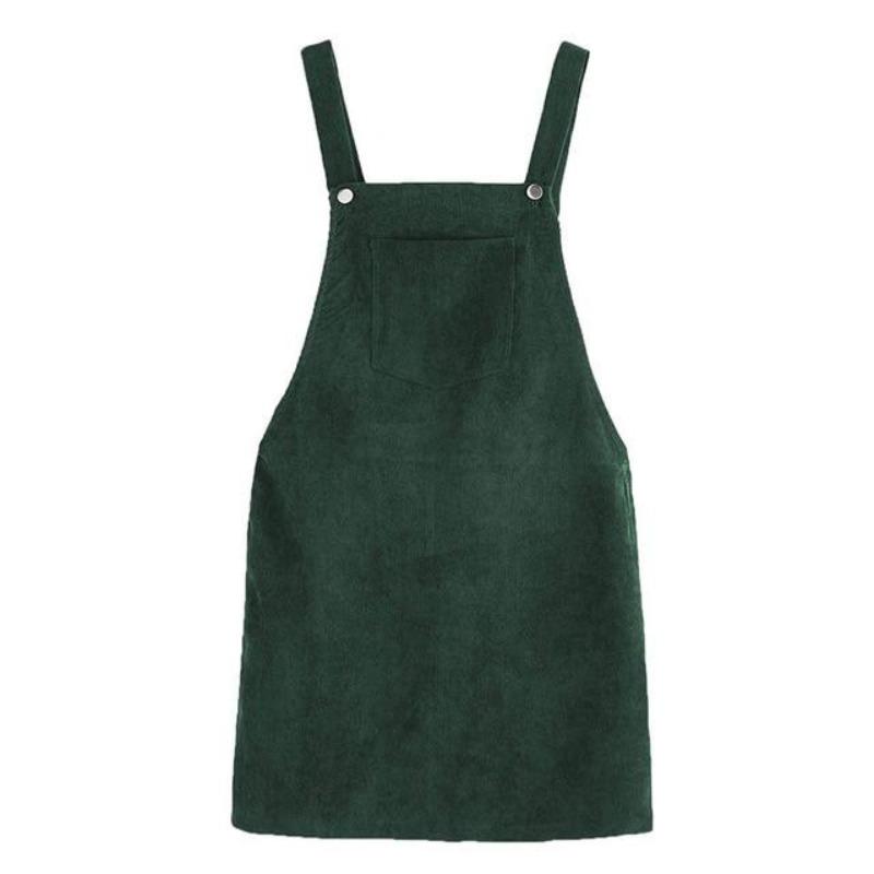 Grünes Vintage-Teenager-Kleid aus Samt