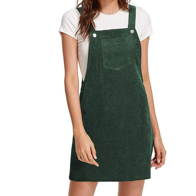 Grünes Vintage-Teenager-Kleid aus Samt