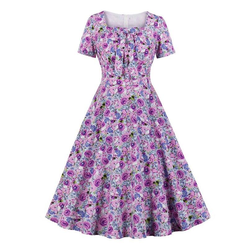 Vintage 50er Jahre Lila Kleid