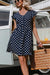 Vintage Marineblaues Kleid