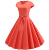 Rosa 50er-Jahre-Pin-Up-Kleid