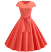 Rosa 50er-Jahre-Pin-Up-Kleid