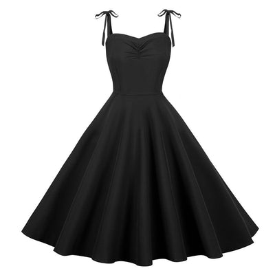 Plus Size Vintage Kleid Sexy Chic Schwarz