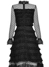 Vintage Schwarzes 40er Jahre Kleid
