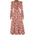 Vintage 40er Jahre Blumenkleid Rot